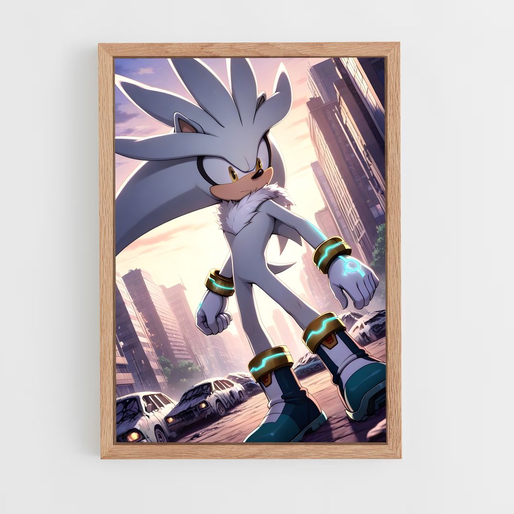 Poster Silver Speedster – affiche Sonic (vue 4)
